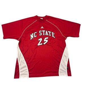 Adidas NC State Team Issue #25 Warmup and Gamer Jersey Climalite XL